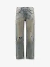 Enfants Riches Deprimes Straight Leg Jeans With Destroyed Effect In Blue