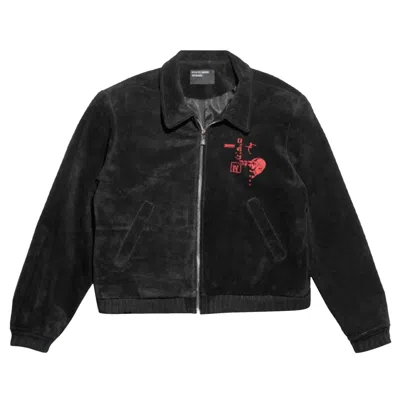 Pre-owned Enfants Riches Deprimes Enfants Riches Déprimés Suede Constructivist Jacket 'black' | Men's Size L