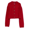 Enfants Riches Deprimes Long-sleeved Knitted Cardigan In Red