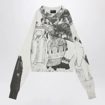 Enfants Riches Deprimes Enfants Riches Déprimés The Ballroom Dance Sweater In Black/ivory In Neutral