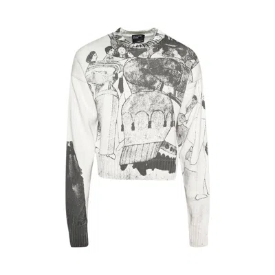 Pre-owned Enfants Riches Deprimes Enfants Riches Déprimés The Ballroom Dance Sweater 'white' | Men's Size M