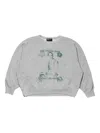 Enfants Riches Deprimes The Dream That Won't Go Away Raglan Printed Sweatshirt In Gray
