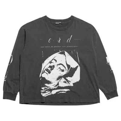 Pre-owned Enfants Riches Deprimes The Latency Long-sleeve T-shirt 'paint' | Tan | Men's Size Xs