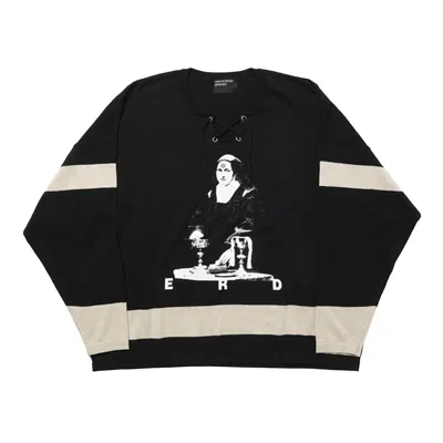 Pre-owned Enfants Riches Deprimes Enfants Riches Déprimés They Broke Me Hockey Jersey Sweater 'black/stone' | Men's Size L