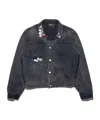 Enfants Riches Deprimes Black Type Vii Pin Assemblage Denim Jacket In Gray