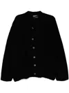 Enfants Riches Deprimes Cable-knit Cashmere Cardigan In Black