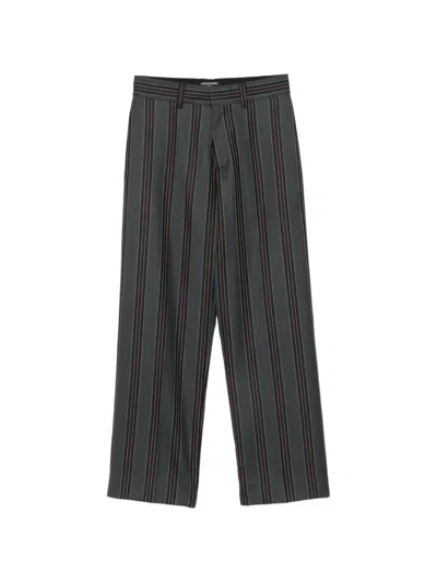 Enfants Riches Deprimes Vertical-stripe Straight-leg Trousers In Gray