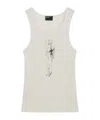 Enfants Riches Deprimes Bad Professor White Vintage-effect Tank Top In Neutral