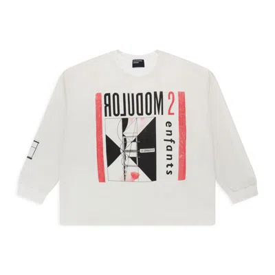 Enfants Riches Deprimes Vintage White Modular Ls T-shirt