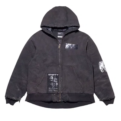 Pre-owned Enfants Riches Deprimes Enfants Riches Déprimés War Started Hooded Work Jacket 'crust Black' | Men's Size Xxl