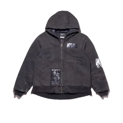 Enfants Riches Deprimes War Started Hooded Work Jacket In Gray