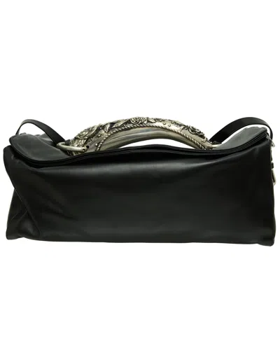 Enfants Riches Deprimes Weekend Rose Handle Bag In Black