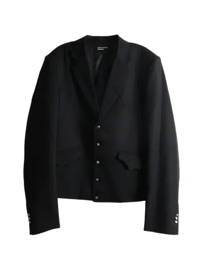 Enfants Riches Deprimes Western-yoke Button-up Blazer In Black