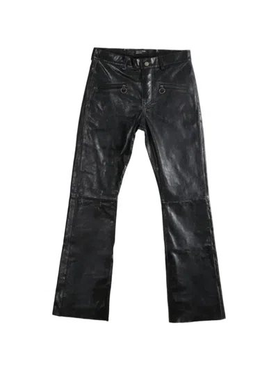 Enfants Riches Deprimes Wicked Game Leather Trousers In Black
