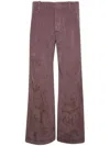 Enfants Riches Deprimes Wide-leg Corduroy Trousers In Rot
