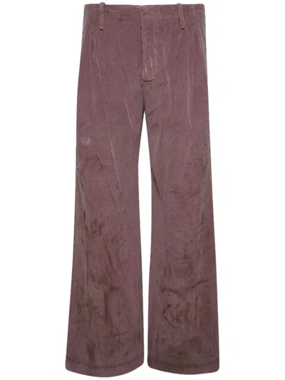 Enfants Riches Deprimes Wide-leg Corduroy Trousers In Rot