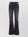 Enfants Riches Deprimes Wide Leg Denim Trousers Faded Wash In Black