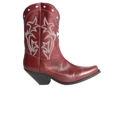 Pre-owned Enfants Riches Deprimes Enfants Riches Déprimés Wmns Cowboy Boot 'red' | Women's Size 36
