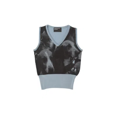 Enfants Riches Deprimes Wool Vest With A Print In Blue