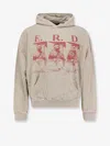 Enfants Riches Deprimes You Are Nothing Cotton Sweatshirt With Used Effect In Neutral