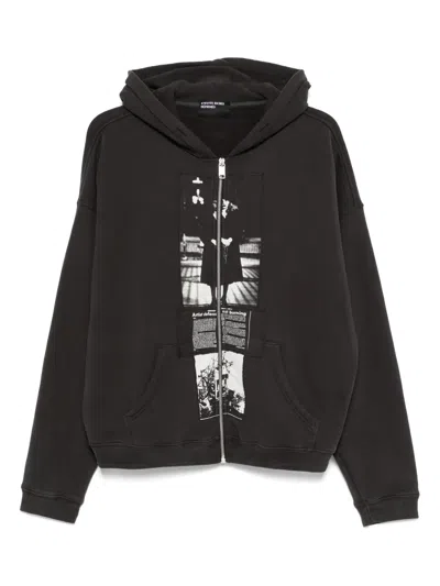 Enfants Riches Deprimes Zip-up Hoodie In Black