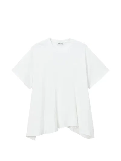Enföld Asymmetric Panelled T-shirt In White