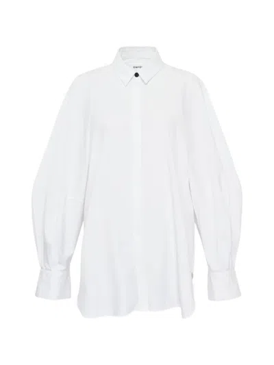 Enföld Balloon-sleeve Shirt In White