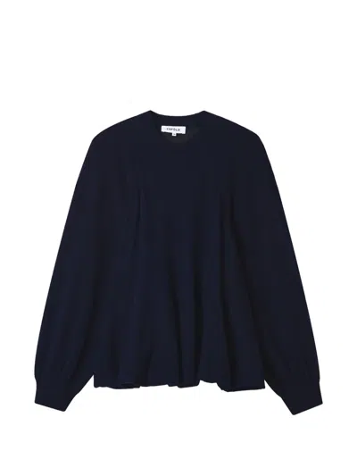 Enföld Balloon Sleeve Sweater In Blue