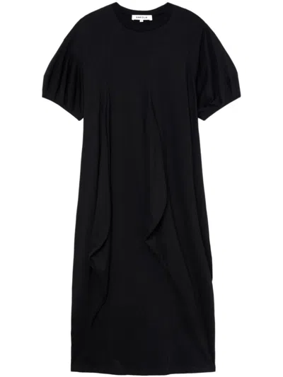 Enföld Balloon-sleeved Dress In Black