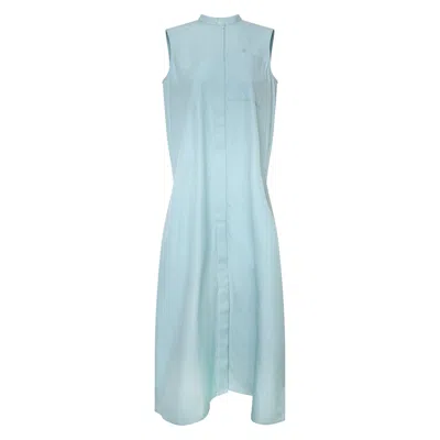 Enföld Sleeveless Box-silhouette Shirt In Blue