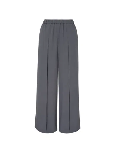 Enföld Box-pleated Wide-leg Trousers In Blue