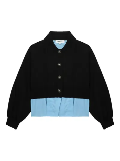 Enföld Button-fastening Wool-blend Cardigan In Black