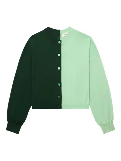 Enföld Buttoned Silk-cotton Cardigan In Multi