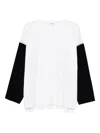 Enföld Contrast-colour Top In White