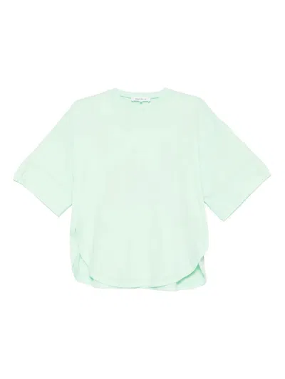 Enföld Curved Slit T-shirt In Green