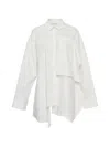Enföld Draped Shirt In White