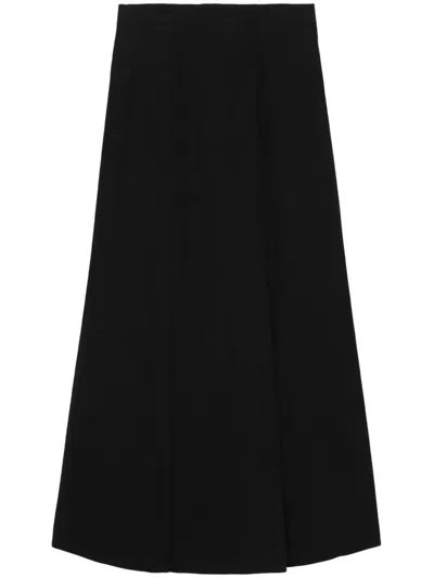 Enföld Flared Midi Skirt In 黑色