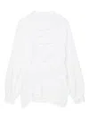 Enföld Gathered Balloon-sleeve Blouse In White