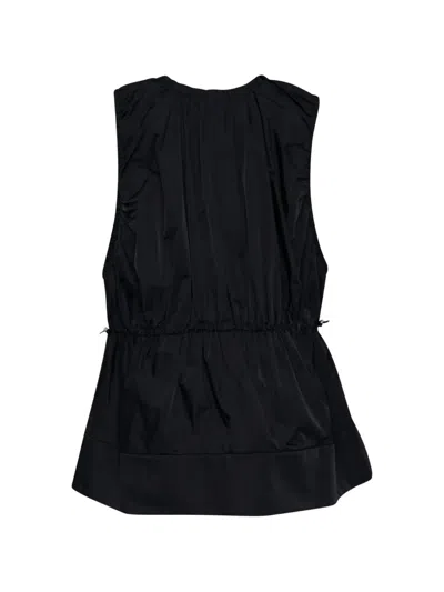 Enföld Gathered Sleeveless Top In Red