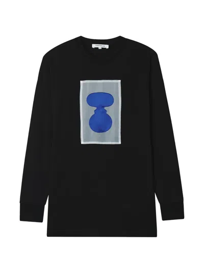 Enföld Graphic Long-sleeved Top In Black