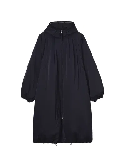 Enföld Hooded Coat In Black
