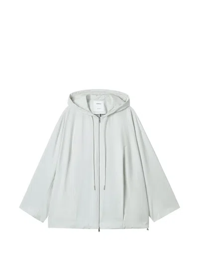 Enföld Hooded Pleated Jacket In Metallic