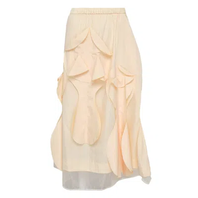 Enföld Ivory Deep Skirt In Neutral