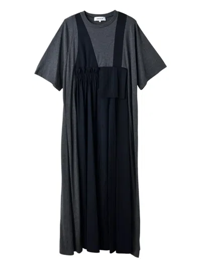 Enföld Layered-effect T-shirt Dress In Gray