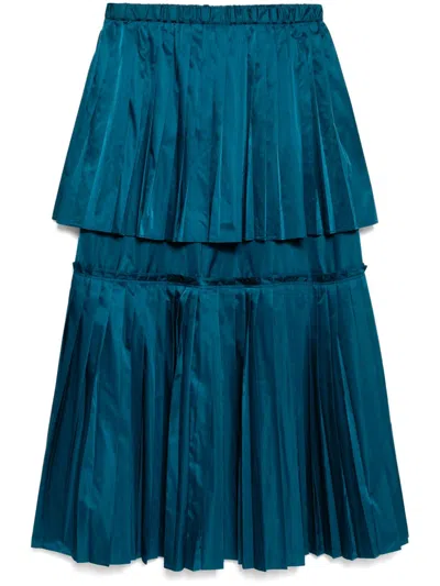 Enföld Layered Skirt In 绿色