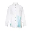 Enföld Leaf Motif Two-way Basic Shirt In White