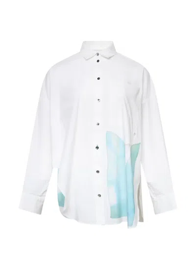 ENFÖLD LEAF-MOTIF SHIRT