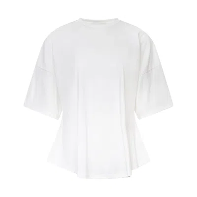 Enföld Loose-fit Peplum T-shirt In White