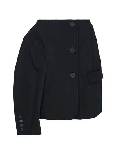 Enföld Mini Asymmetric Tailored Skirt In Black