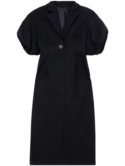 Enföld Notched-lapels Dress In Black